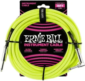 Ernie Ball P06085-EB Gelb 5,5 m Gerade Klinke - Winkelklinke