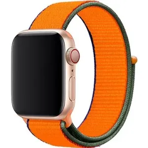 Eternico Airy für Apple Watch 42mm / 44mm / 45mm Coral Orange and Brown edge