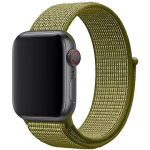 Eternico Airy für Apple Watch 42mm / 44mm / 45mm Green Fig and Brown edge