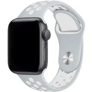 Eternico Sporty für Apple Watch 38mm / 40mm / 41mm Cloud White and Gray