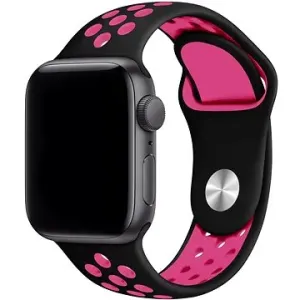 Eternico Sporty für Apple Watch 38mm / 40mm / 41mm Vibrant Pink and Black