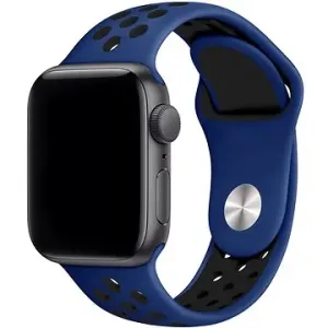 Eternico Sporty für Apple Watch 42mm / 44mm / 45mm Solid Black and Blue