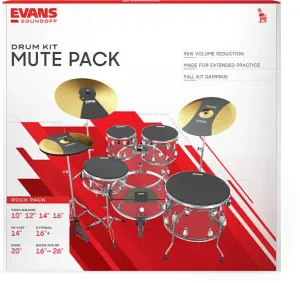 Evans SOSETROCK SoundOff Mute Set Rock