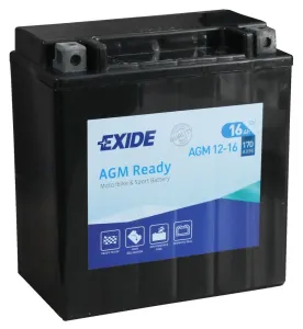 EXIDE AGM12-16 Batterie De Moto Sans Entretien Größe