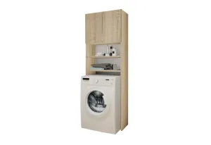 Expedo Badezimmerschrank für Waschmaschine VEXI, 64x183, Eiche sonoma #1590255