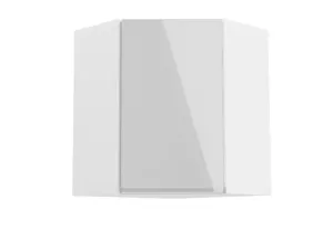 Expedo Eck-Oberküchenschrank YARD G60N, 60x72x60, weiß/grau Glanz, rechts