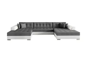 Expedo Ausziehbares Sofa ALABAMA, U-Form, 355x80x165, sawana 05/soft 17