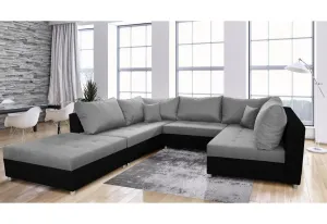 Expedo Sofa mit Schlaffunktion in U-Form AURORA BIS, 288x199x85, sawana 21/dolaro 08