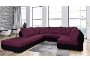Expedo Sofa mit Schlaffunktion in U-Form AURORA BIS, 288x199x85, sawana 70/dolaro 08 #1585438