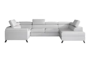 Expedo Ausziehbares Sofa in U-Form ESMADA, 336x92x200, soft 17, rechts
