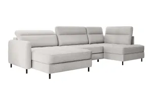 Expedo Ausziehbares Sofa in U-Form NERTO, 306x100x165, aubron 03, links