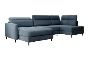 Expedo Ausziehbares Sofa in U-Form NERTO, 306x100x165, raguel 40, links