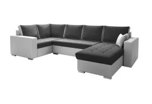 Expedo Sofa in U-Form LEONARD, 303x89x170, M11/sawana 05, links #1590925