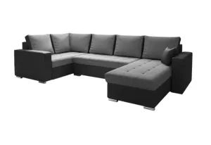 Expedo Sofa in U-Form LEONARD, 303x89x170, MA 14/sawana 21, links