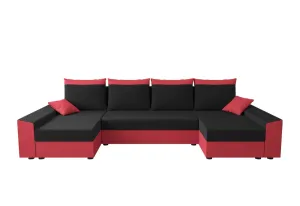Expedo Sofa mit Schlaffunktion in U-Form PAMELA, 318x90x139 sawana 14/sawana 13
