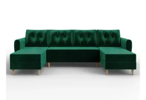 Expedo Sofa mit Schlaffunktion in U-Form SUN, 302x92x130 itaka 10