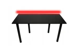 Expedo Gaming Tisch CODE BIG B2 mit LED, 160x73-76x80, schwarz/schwarze Beine + USB HUB #1618220