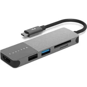 Feeltek Portable 5in1 USB-C Hub - Silber/grau