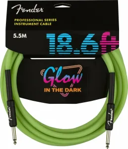 Fender Professional Glow in the Dark Grün 5,5 m Gerade Klinke - Gerade Klinke