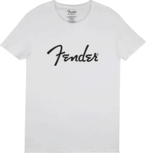Fender T-Shirt Spaghetti Logo White L #53394