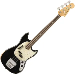 Fender JMJ Road Worn Mustang Bass RW Schwarz #69055