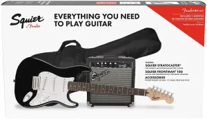 Fender Squier Stratocaster Pack IL Schwarz