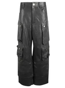 FERMAS.CLUB - Leather Cargo Pants #1377916