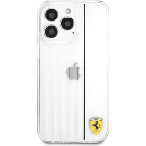 Ferrari PC/TPU 3D Lines Abdeckung für die Rückseite für Apple iPhone 13 Pro Transparent