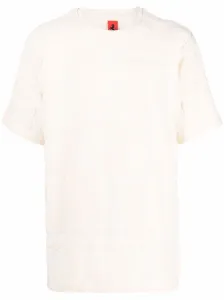 FERRARI - White Cotton Blend T-shirt
