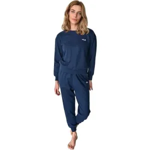 Fila FRENCH TERRY LS PYJAMAS W Damen Pyjama, dunkelblau, größe #1085702