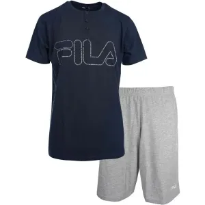 Fila SET SHORT SLEEVES T-SHIRT AND SHORT PANTS IN JERSEY Pyjama für Herren, dunkelblau, größe #1637630