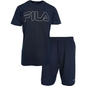 Fila SET SHORT SLEEVES T-SHIRT AND SHORT PANTS IN JERSEY Pyjama für Herren, dunkelblau, größe