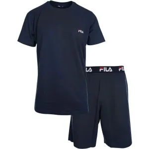 Fila SET SHORT SLEEVES T-SHIRT AND SHORT PANTS IN JERSEY Pyjama für Herren, dunkelblau, größe #1639660