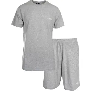 Fila SET SHORT SLEEVES T-SHIRT AND SHORT PANTS IN JERSEY Pyjama für Herren, grau, größe #1632725