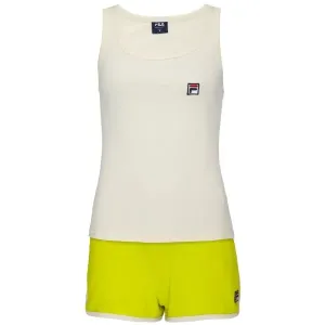 Fila SET TANK IN JERSEY SHORT PANTS IN FRENCH TERRY Pyjama für Damen, weiß, größe