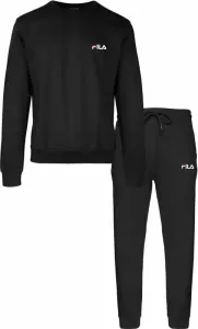 Fila BRUSHED COTTON FLEECE CREW Herren Pyjama, schwarz, größe #135235