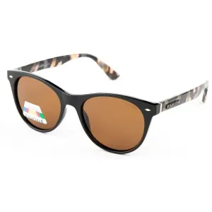 Finmark F2302 Sonnenbrille mit polarisierenden Gläsern, schwarz, veľkosť os