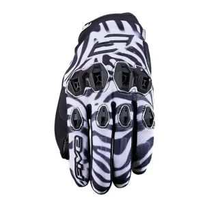 Five Stunt Evo 2 Woman Zebra Handschuhe Größe L
