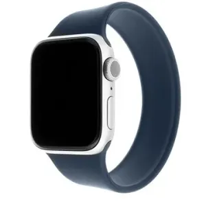 FIXED Elastic Silicone Strap für Apple Watch 42/44/45/Ultra 49mm Größe L blau
