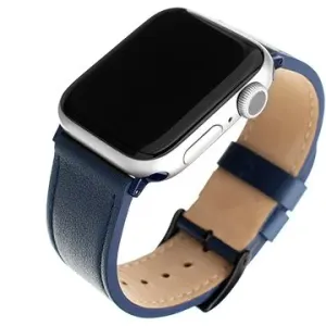 FIXED Leather Strap für Apple Watch 42/44/45/Ultra 49mm - blau