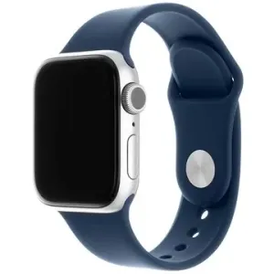 FIXED Silicone Strap SET für Apple Watch 42/44/45/Ultra 49mm - metallic blau