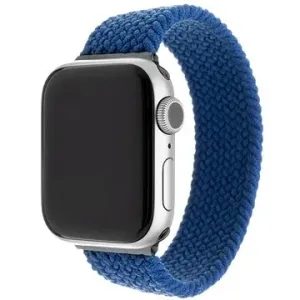 FIXED Elastic Nylon Strap für Apple Watch 42/44/45/Ultra 49mm Größe S blau