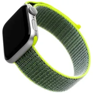FIXED Nylon Strap für Apple Watch 38/40/41mm - dunkel Limette