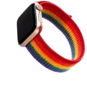 FIXED Nylon Strap für Apple Watch 38/40/41mm  - Regenbogen