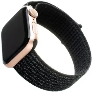 FIXED Nylon Strap für Apple Watch 38/40/41mm - schwarz reflect