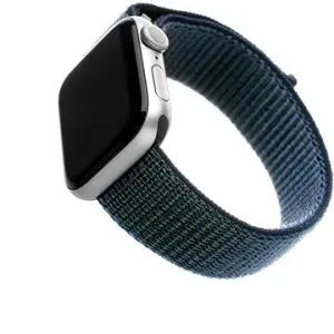 FIXED Nylon Strap für Apple Watch 42/44/45/Ultra 49mm - dunkelblau