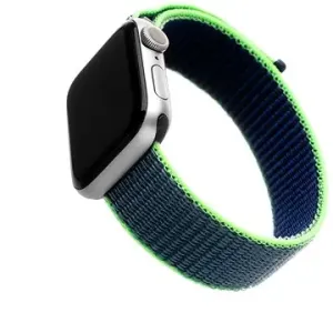 FIXED Nylon Strap für Apple Watch  42/44/45/Ultra 49mm - neonblau