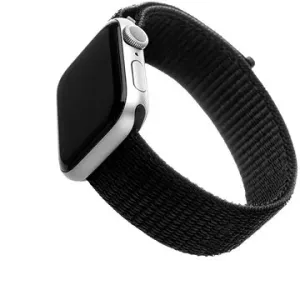 FIXED Nylon Strap für Apple Watch 42/44/45/Ultra 49mm - schwarz