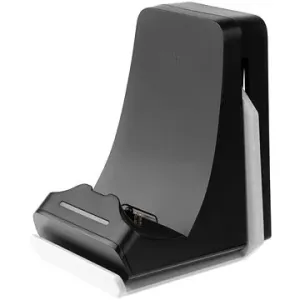 FIXED Dock für DualSense PlayStation 5 Controller mit Kopfhöreranschluss schwarz-weiß