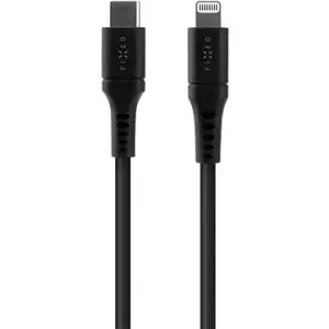FIXED Kabel USB-C/Lightning und PD Unterstützung 0.5m Zertifizierung MFi Liquid Silikon schwarz #1056050